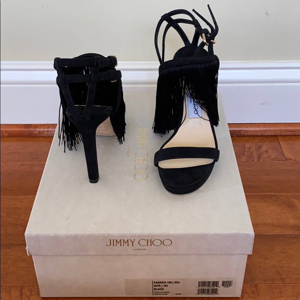 Jimmy Choo Brand New never worn black heels 35.5